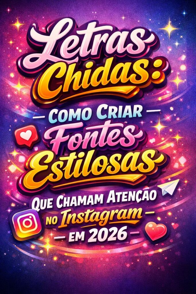 Letras Chidas – fontes estilosas para Instagram em 2026 com letras criativas, tipografia moderna e estilos chamativos para redes sociais