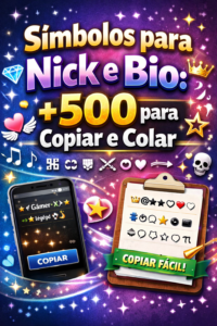Símbolos para nick e bio: +500 símbolos diferentes para copiar e colar — celular com nick personalizado e lista de símbolos especiais