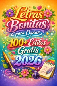 Letras bonitas para copiar con más de 100 estilos gratis 2026, fuentes decorativas, letras elegantes y símbolos para redes sociales